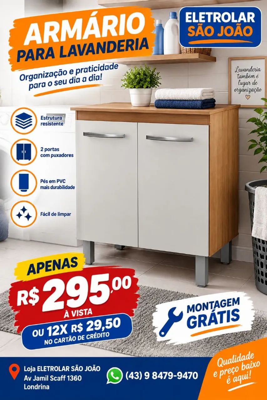  Armário para lavanderia 