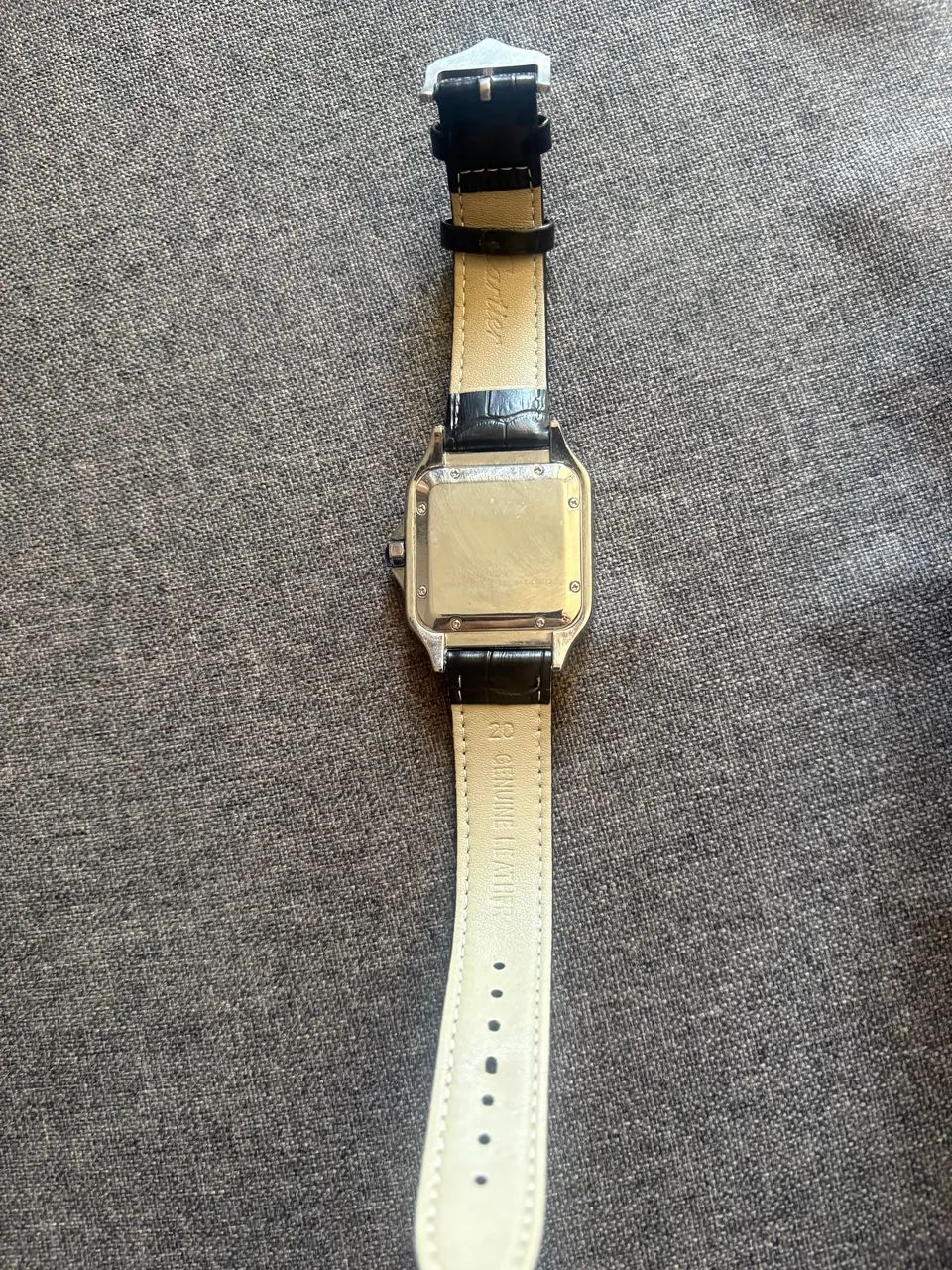 RELOGIO PRETO CLASSICO CARTIER COURO - Foto 5