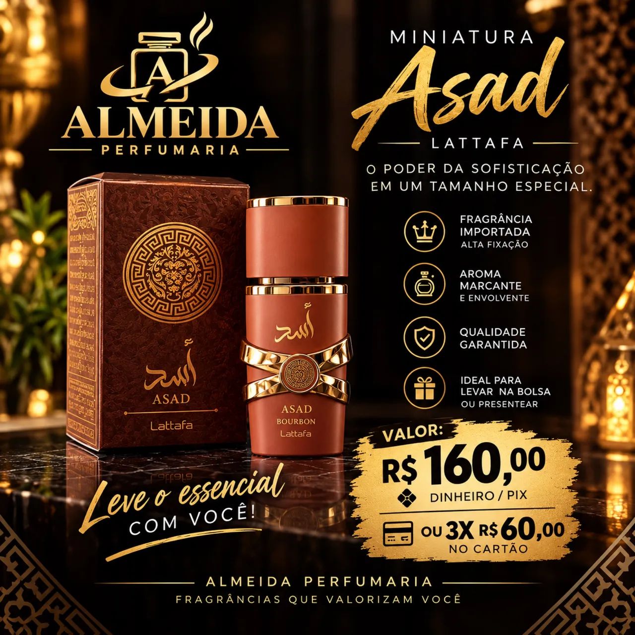 Perfume Árabe ASAD BOURBON 30ml