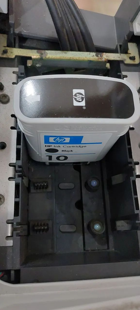 Plotter HP 500 monocromática com cartucho e cabeçote original. - Foto 3