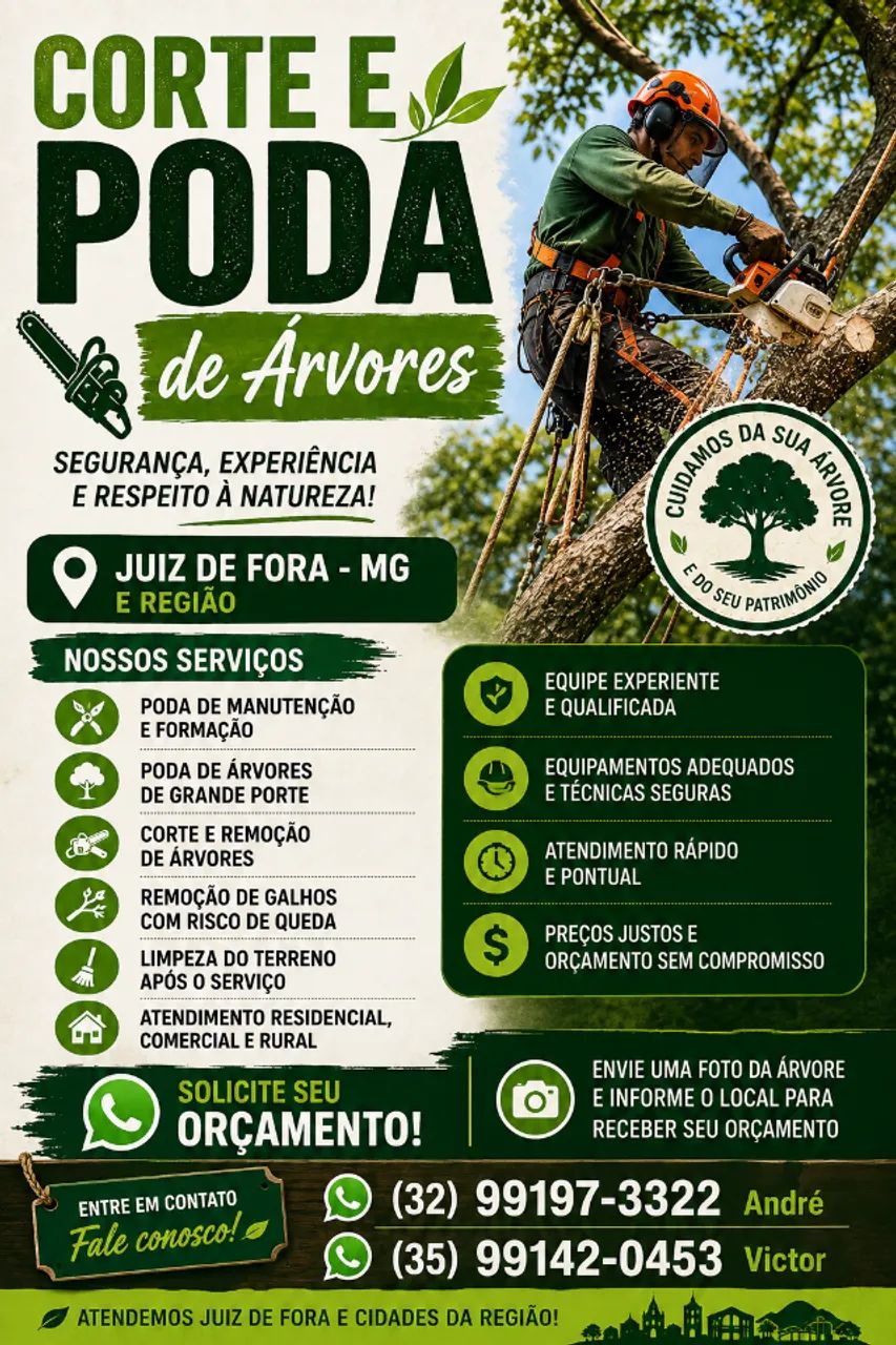 Corte e poda de árvore
