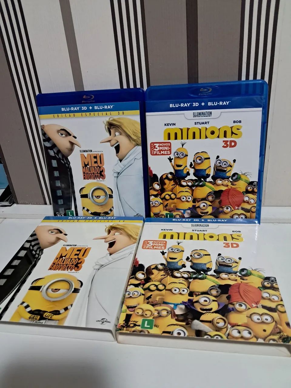 Coleção Blu-ray 2D+3D Meu Malvado Favorito 1,2,3 e Minions 1 - Foto 4