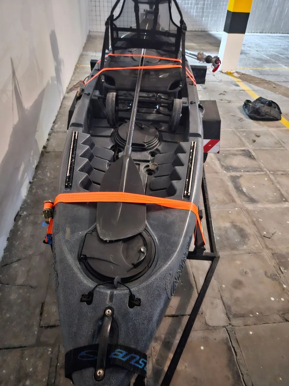 Caiaque de pesca hidro2eco caiman 100 com motor  - Foto 5