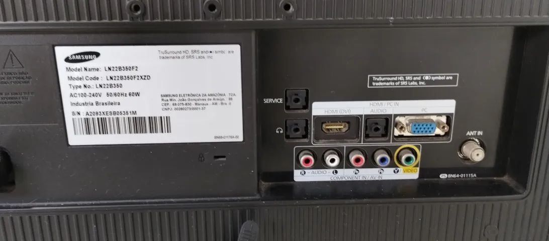 TV Samsung 22 HD com HDMI - Funcionando Perfeitamente - Foto 5