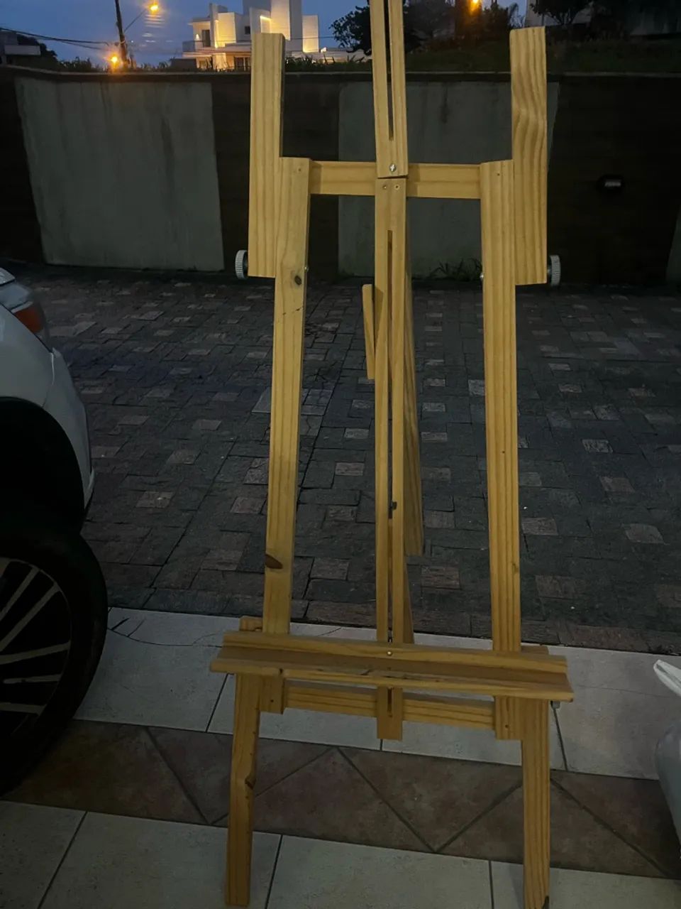 Cavalete de pintura e maleta com tintas  - Foto 3