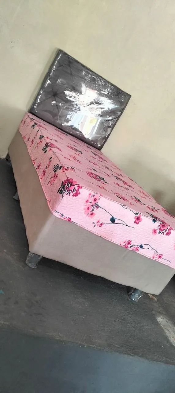 Cama box e cabeceira solteiro disponível pronta entrega 