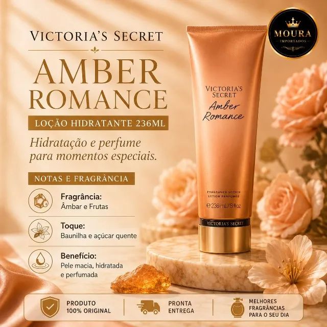 Loção Victoria?s Secret Amber Romance Original Lacrada - Foto 2