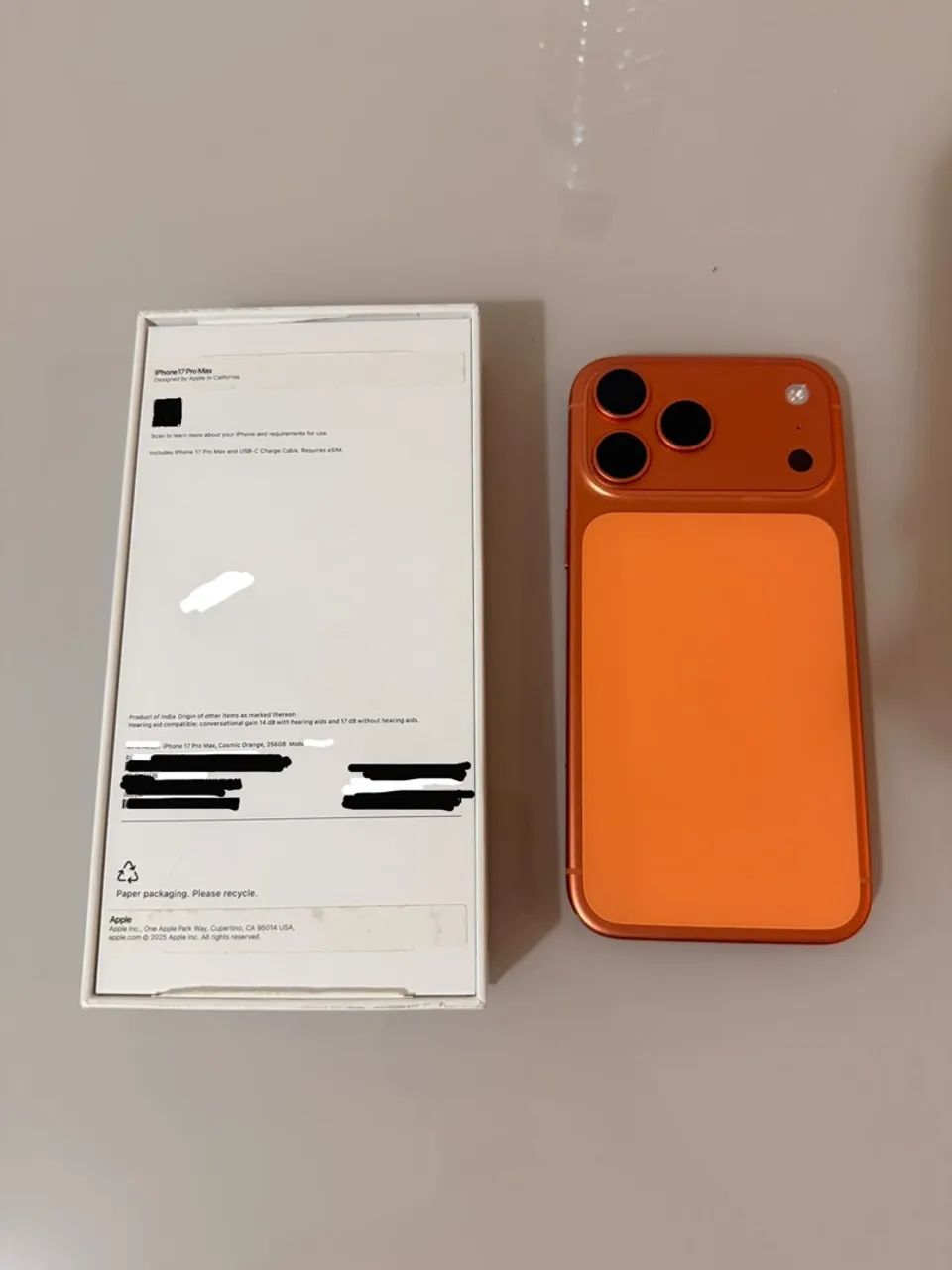 iPhone 17 Pro Max Laranja 256gb garantia e bateria 99% - Foto 2
