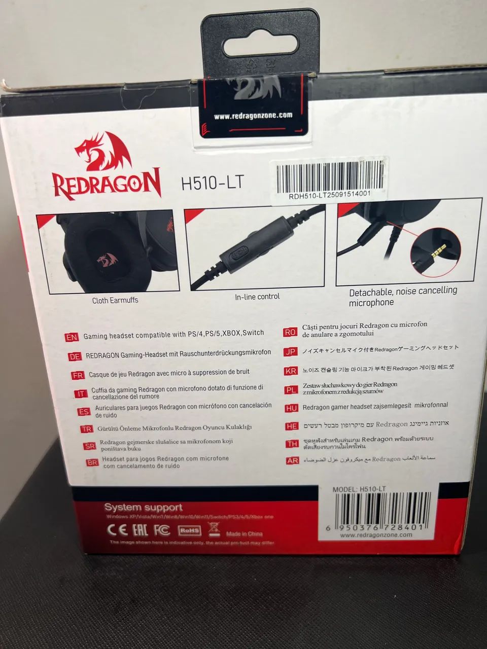 Headset Gamer Redragon Zeus Lite H510-LT 53mm com Microfone - Foto 2