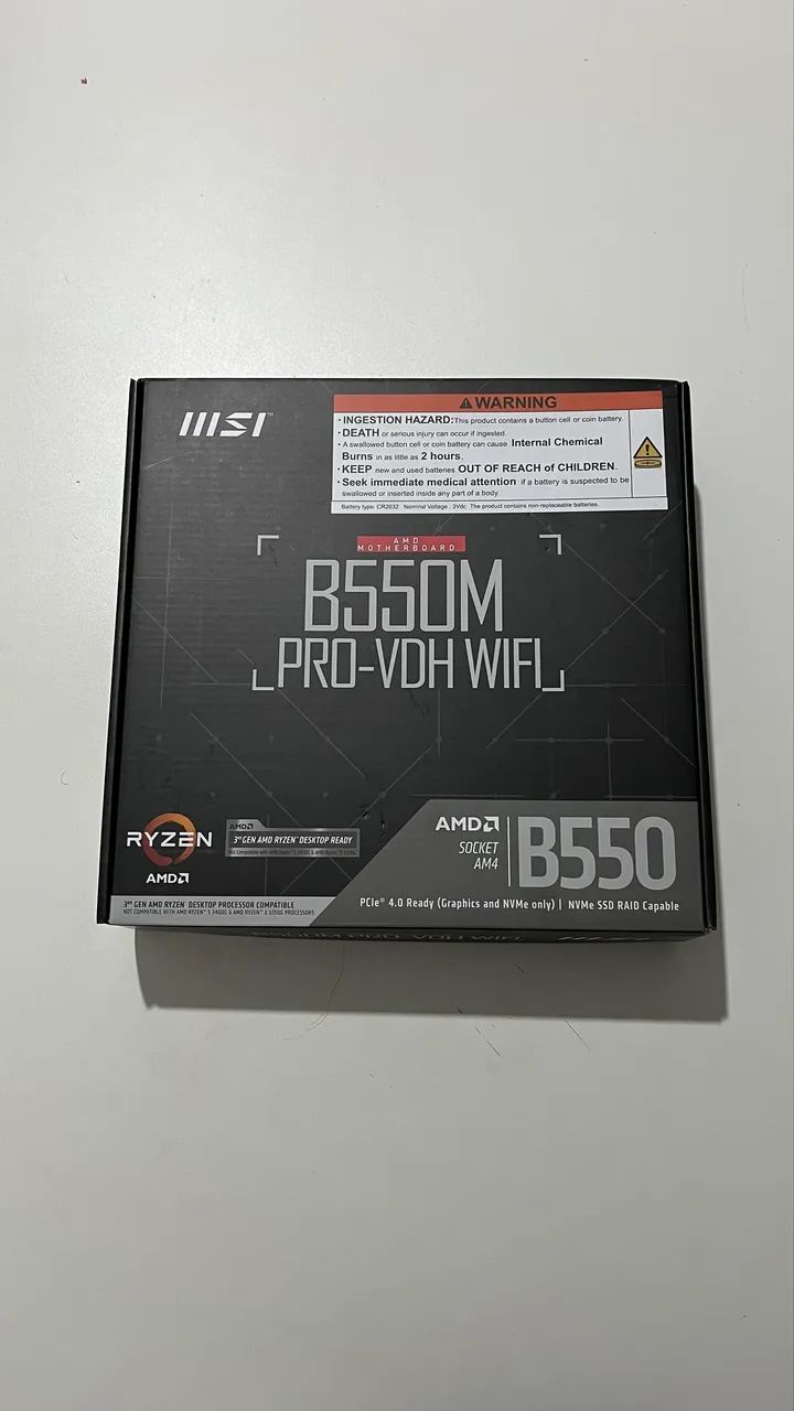 Vendo placa mãe B550M PRO-VDH WI-FI