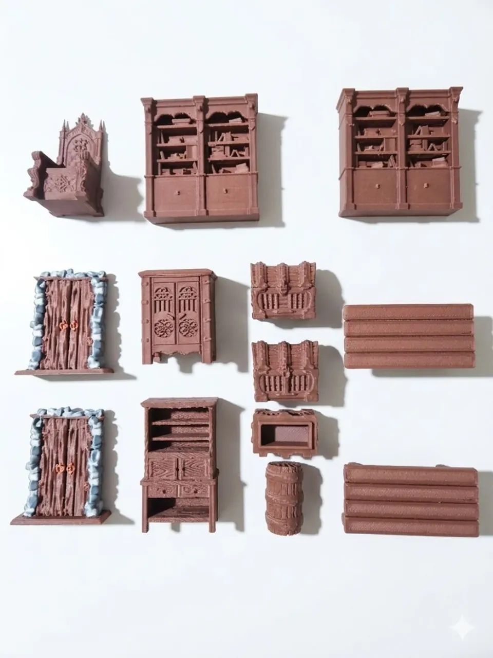 Kit 30 ítens componentes para heroquest Hero quest Mobilias Gloomhaven RPG D&D tabuleiro  - Foto 2