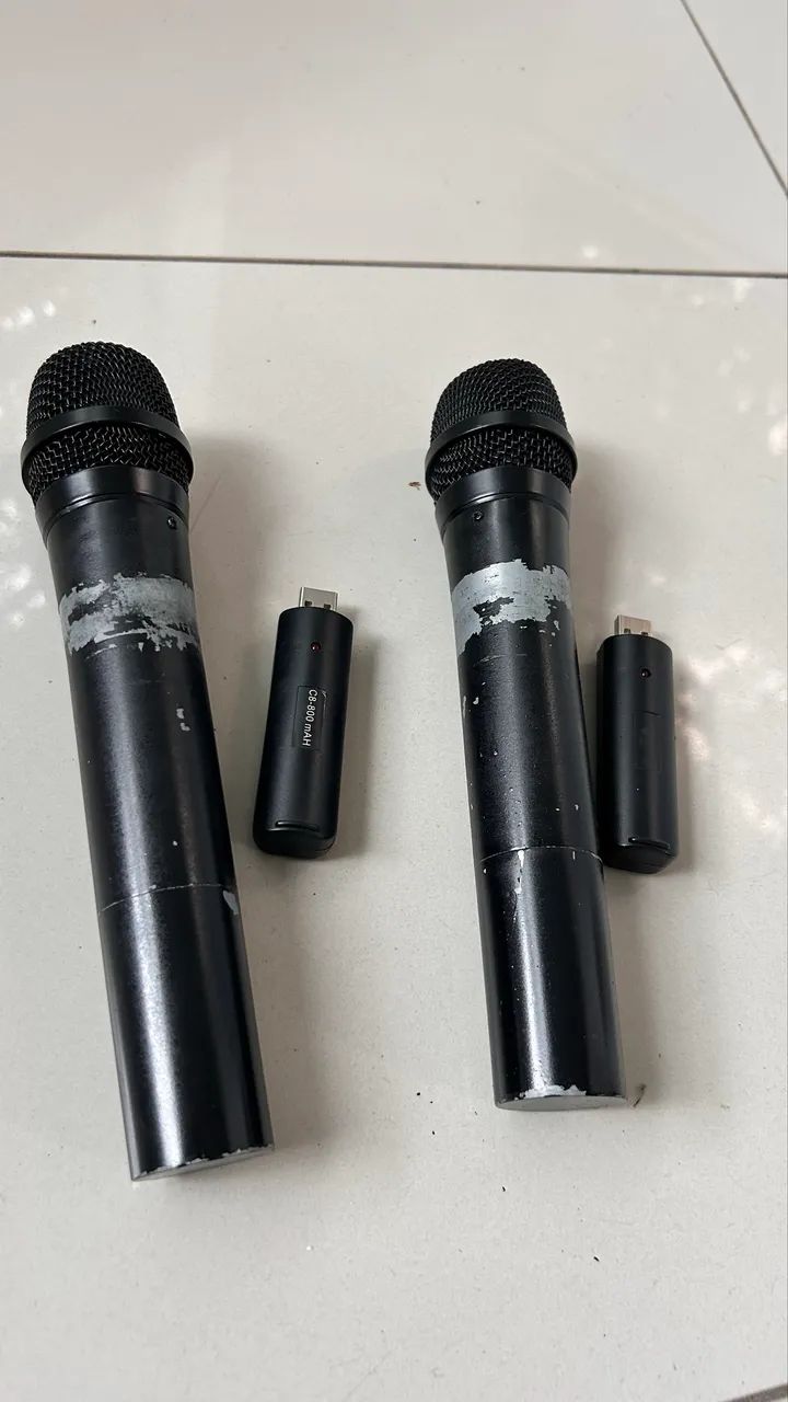 microfone sem fio duplo profissional, modelo Vokal VLR-502. - Foto 4