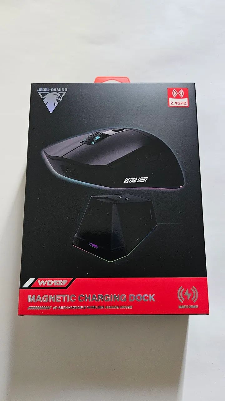 Mouse Jedel WD139 Wireless com Base de Carregamento 
