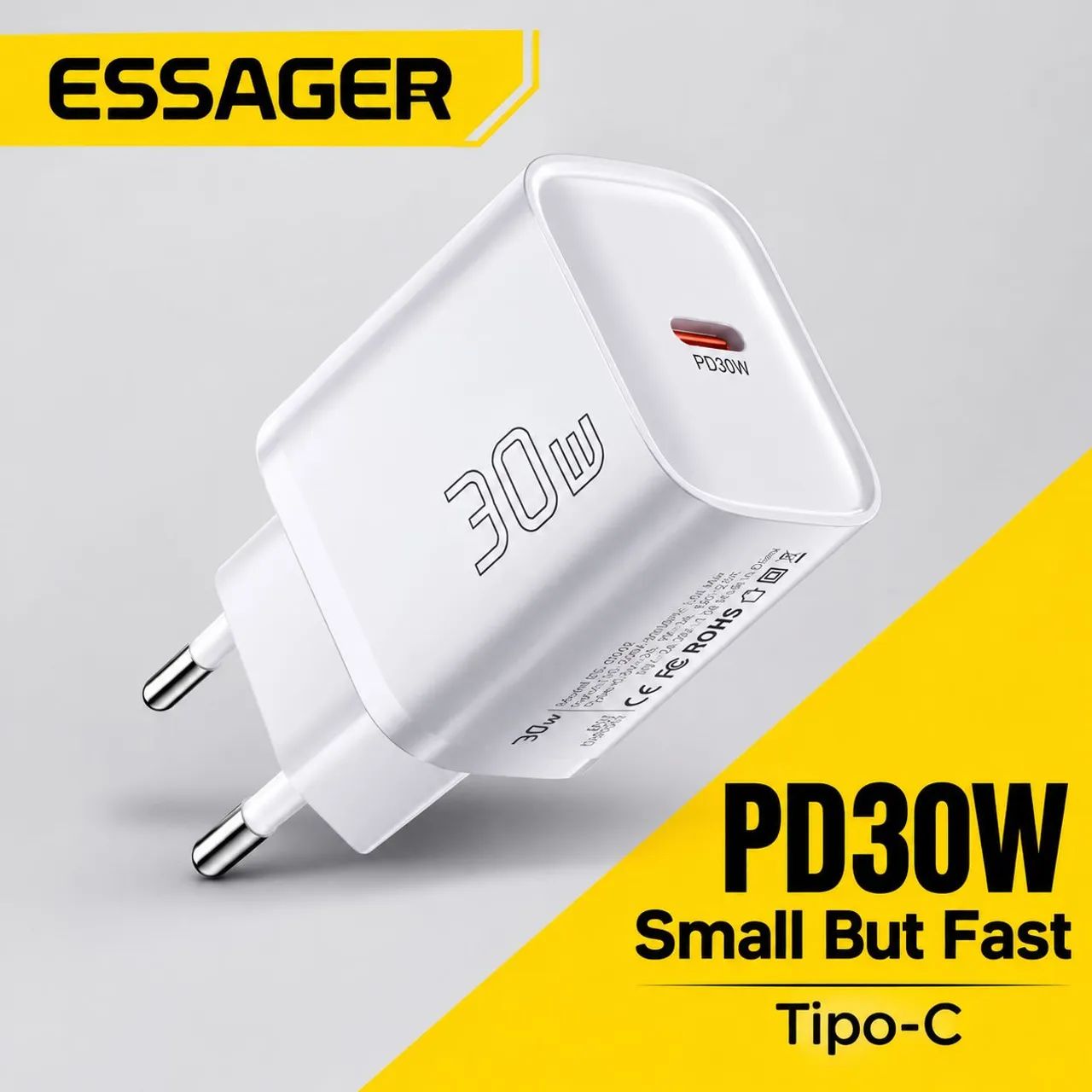 Carregador Essager PD30W Gan