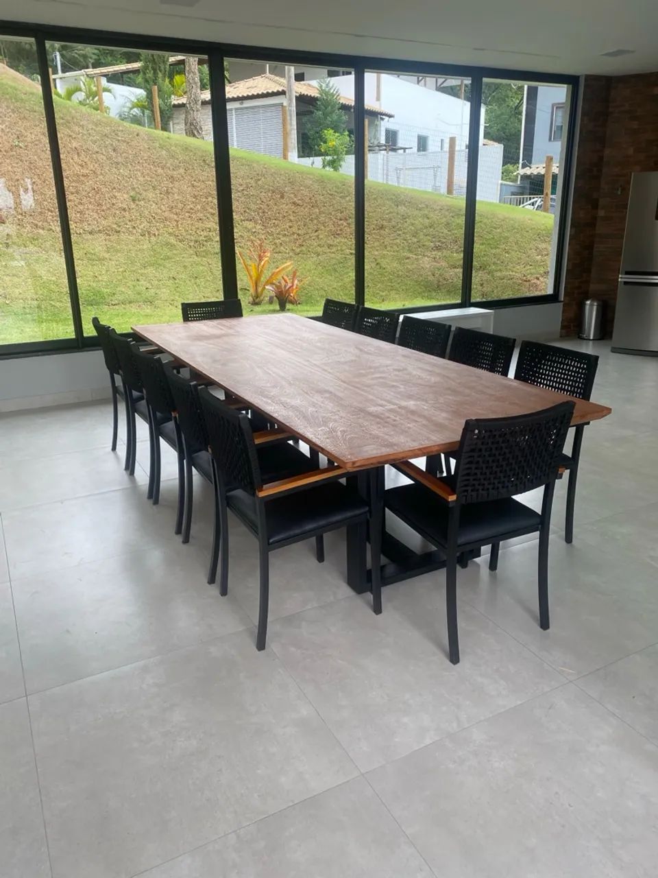 Mesa de madeira área externa  - Foto 4