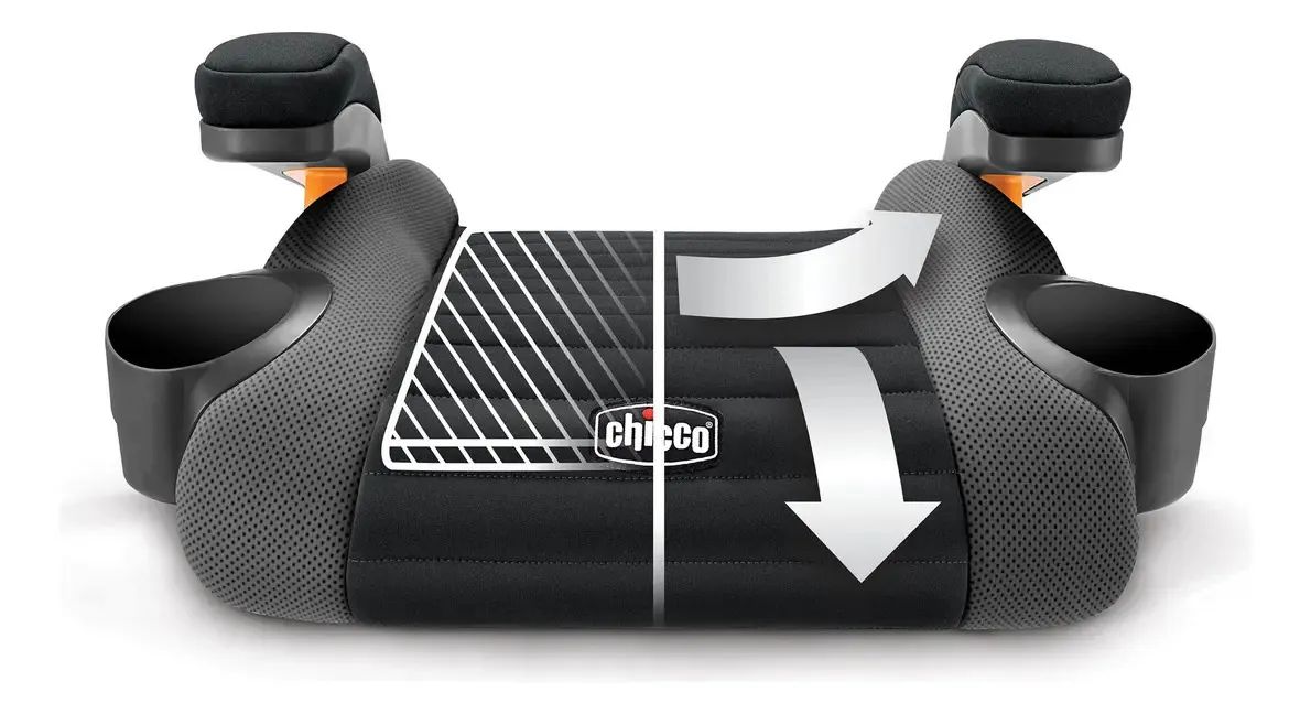 Assento De Carro Booster Chicco Gofit Backless Shark/preto/c - Foto 3