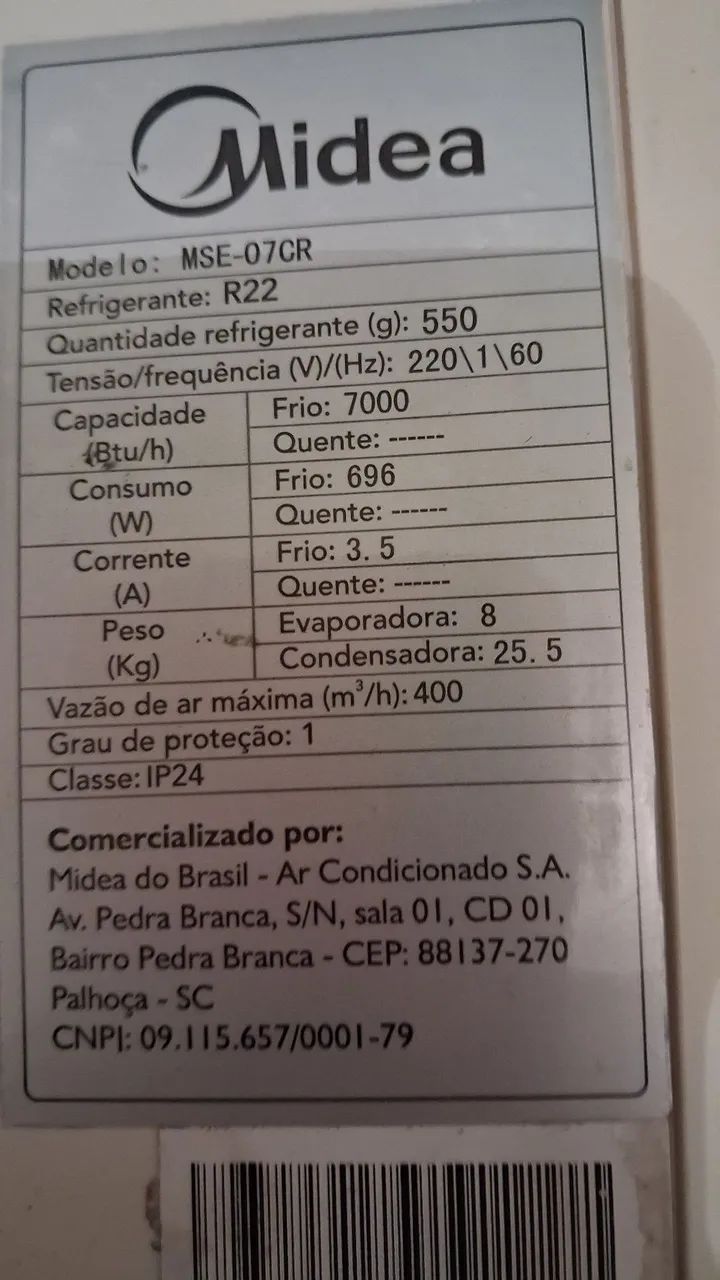 Split midea 7.000 btus - Foto 3