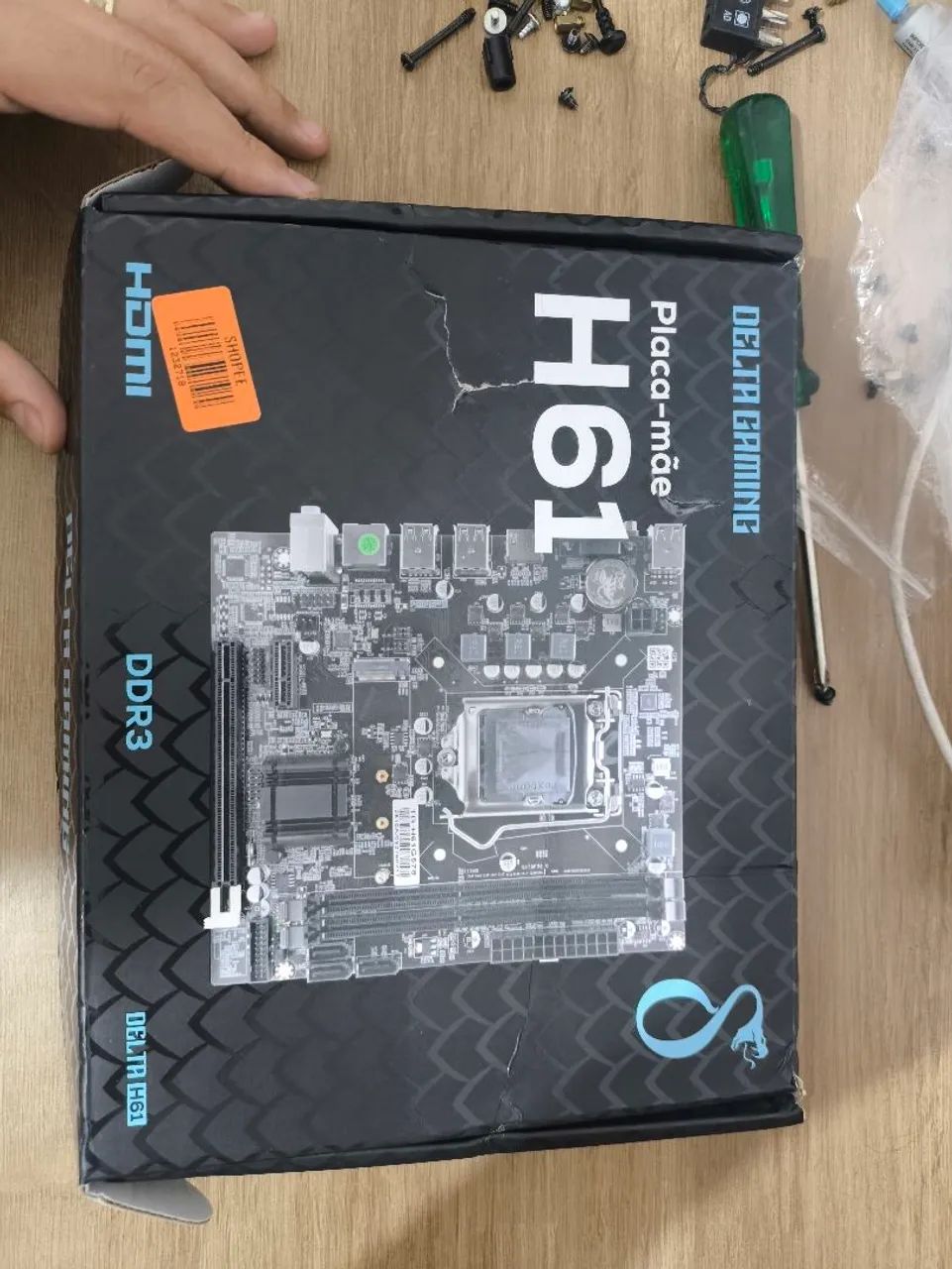 Placa mãe LGA 1155 H61 e um i5 3570  - Foto 3