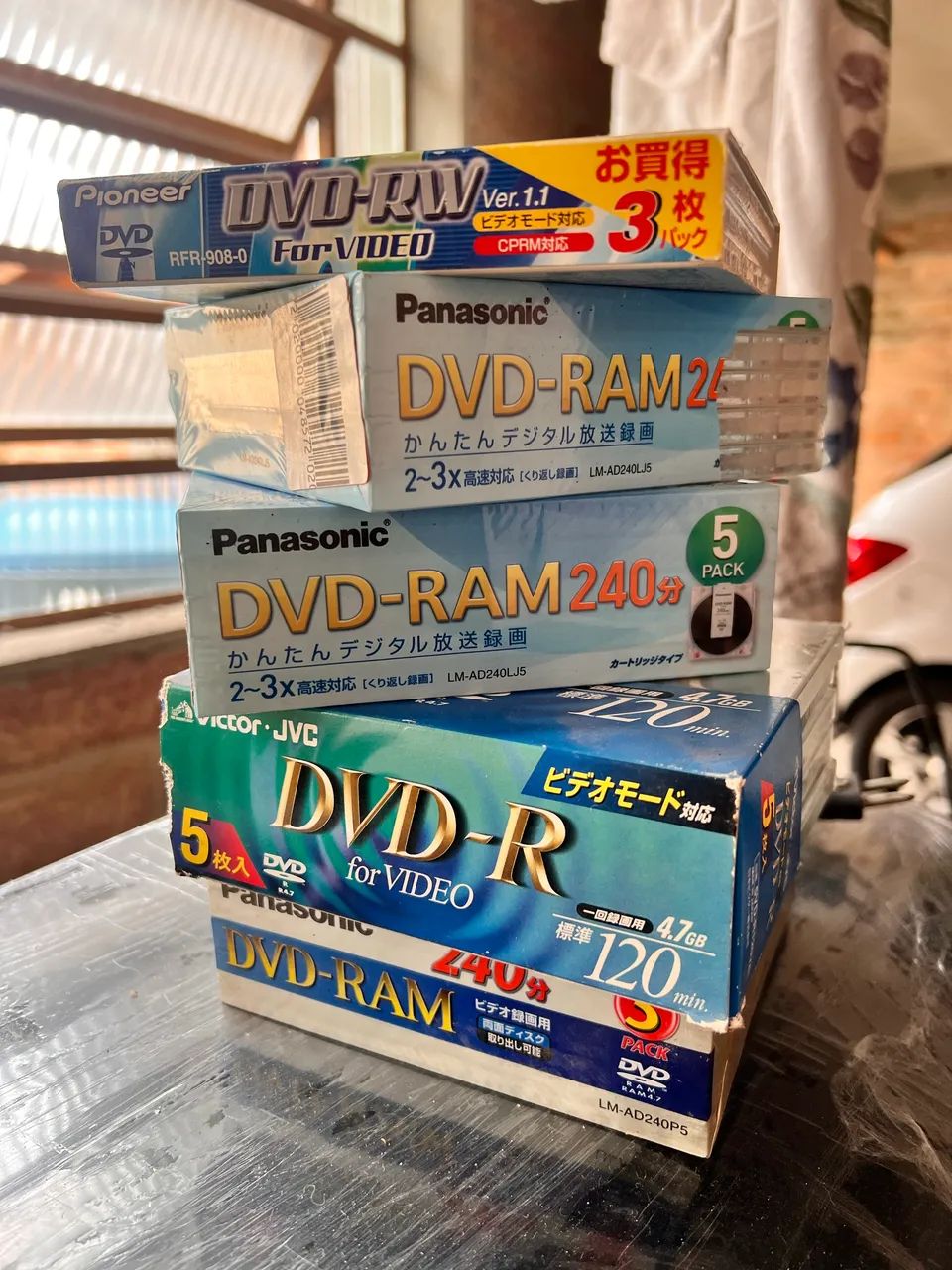 Pacote de DVD RAM, R e RW