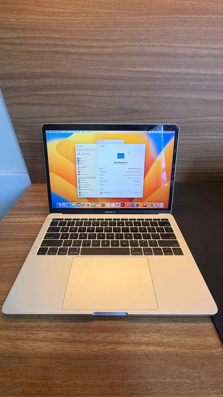 MacBook Pro 13 A1708 Core i5 8GB RAM SSD 250GB - Notebooks