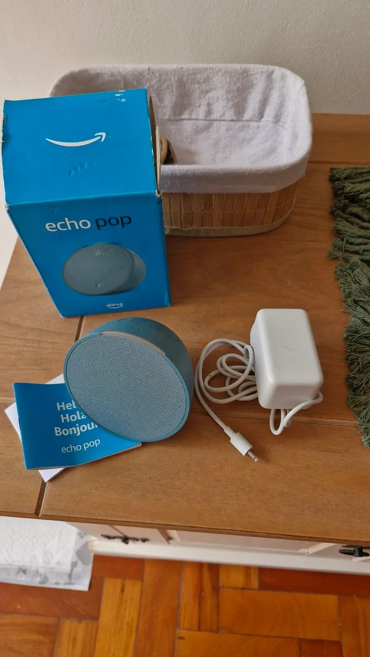 Echo Pop | Smart speaker compacto com som envolvente e Alexa | Cor Cinza - Foto 3