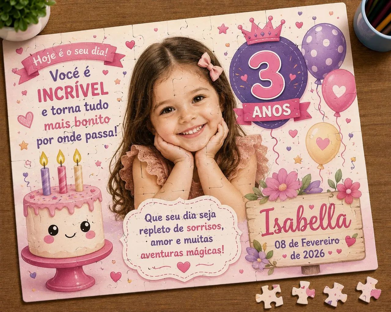 Quebra Cabeça Personalizado 24 peças