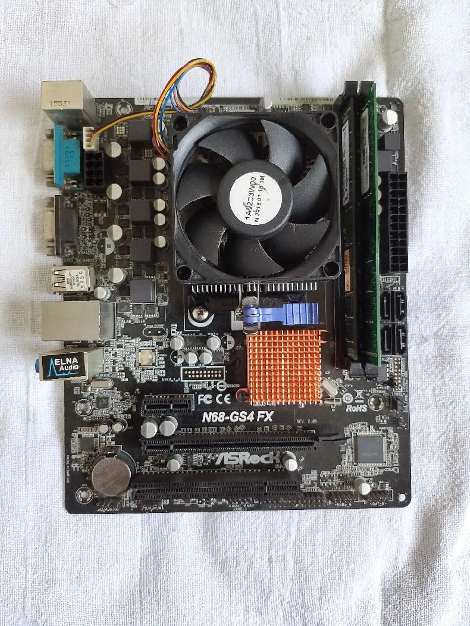 Kit placa mãe processador e memórias 