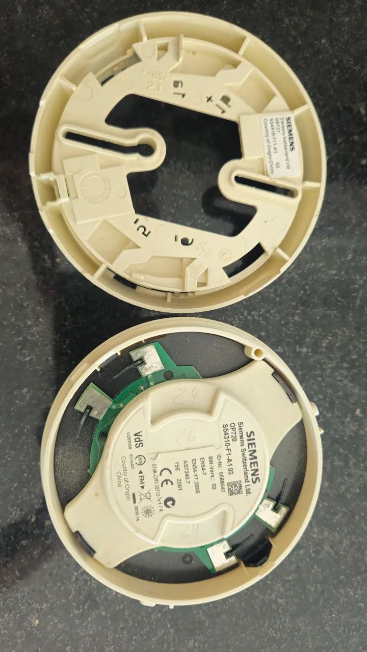 Detector de Fumaça Siemens OP720 + Base DB721 - Novo, Nunca Usado - Foto 6