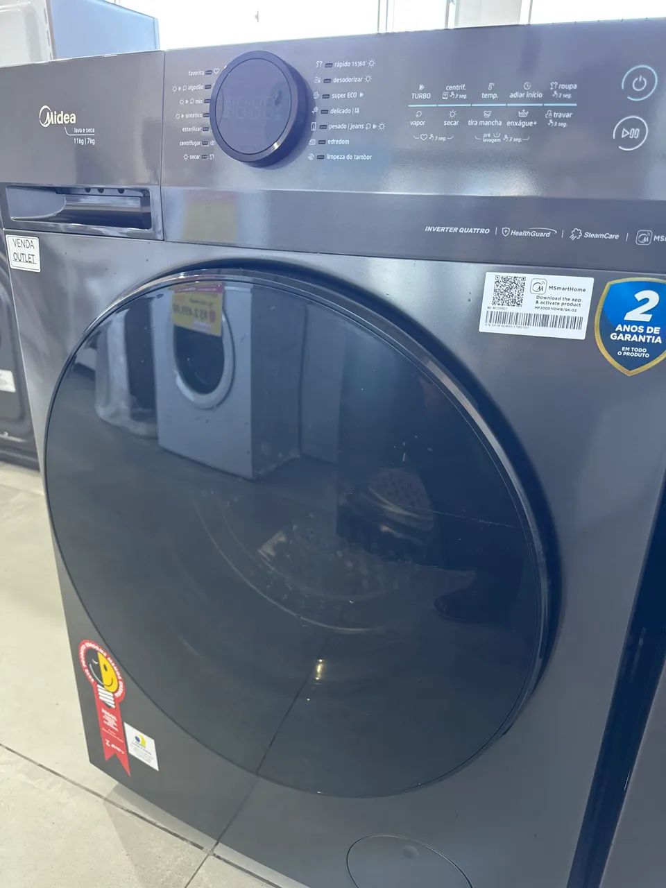 LAVA E SECA 11KG MIDEA TITANIUM CONECTADA - Foto 4