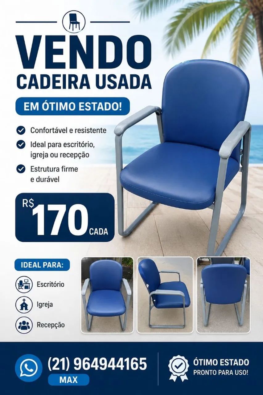 Cadeiras semi nova 