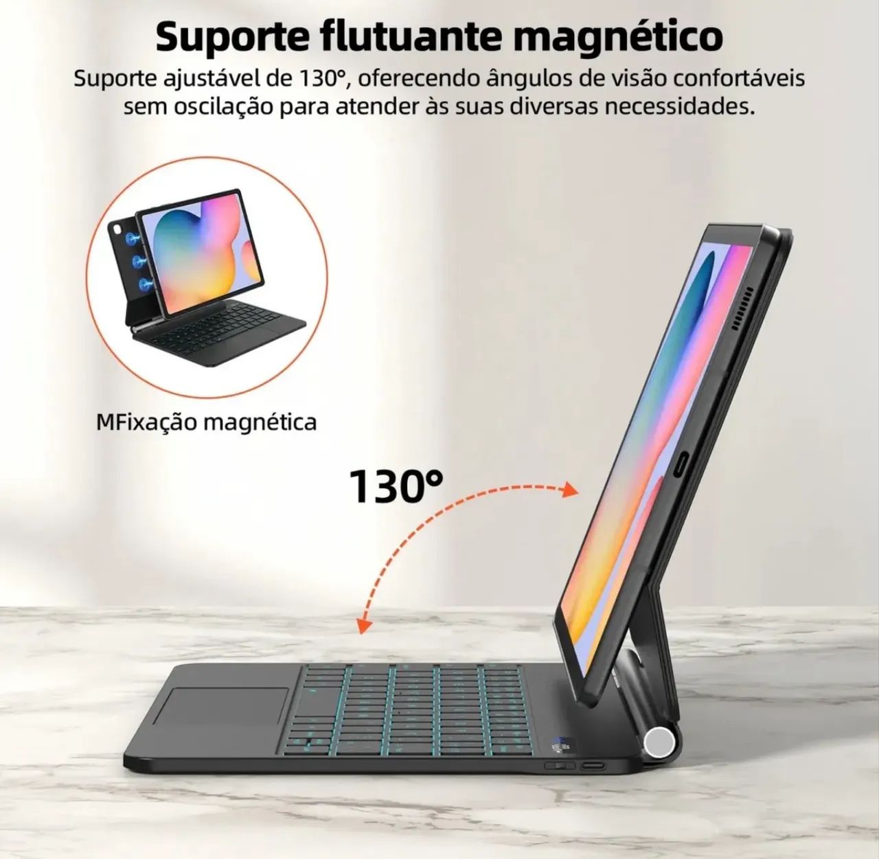 Teclado Bettdow para Tab Samsung s6 lite - Foto 4