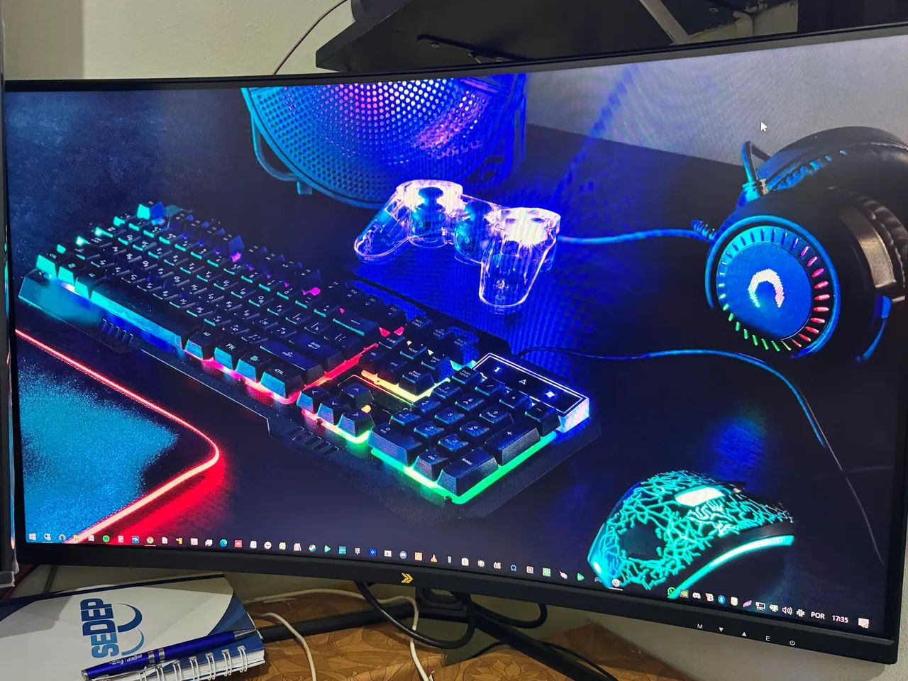 Monitor gamer curvo 31.5 polegadas  - Foto 2