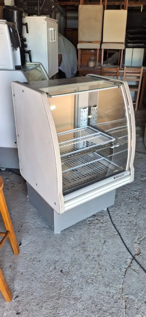 Balcão expositor quente, Gelopar, seminovo funcionando perfeitamente.
