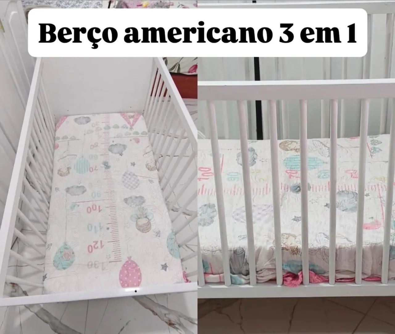 Vendo quartinho infantil completo com berço, guarda-roupa e cômoda  - Foto 3