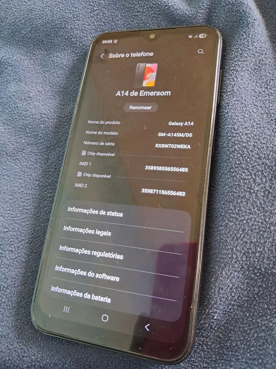 Galaxy A14 preto 