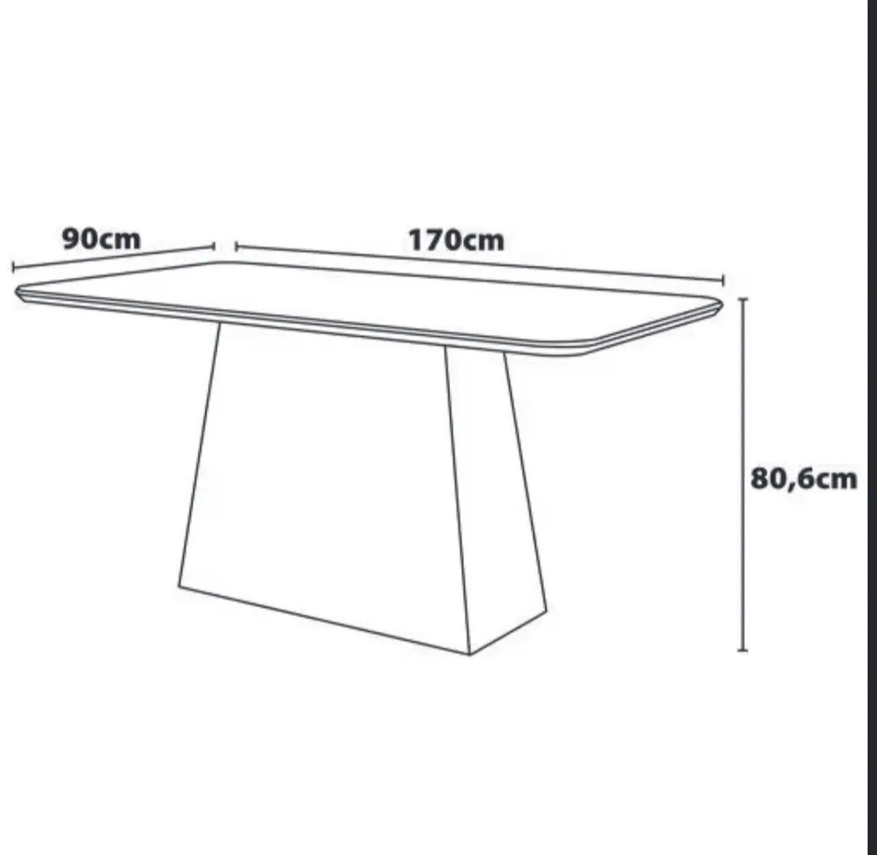 Mesa jantar 6 cadeiras com tampo de vidro branco lapidado - Foto 4