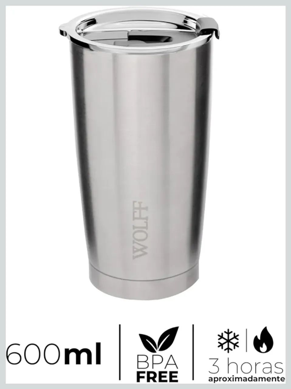Copo termico Wolff 600ml 
