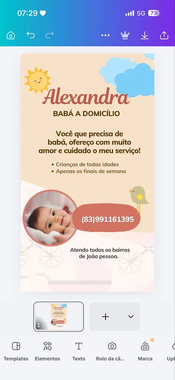 Serviço de babá 