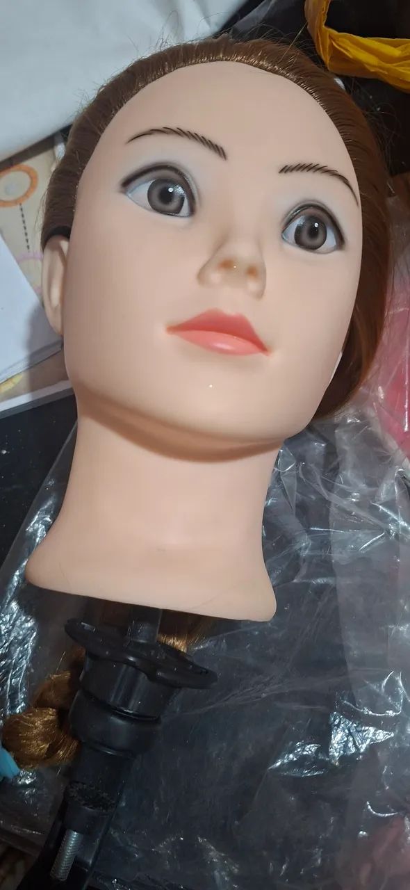 Boneca de treinamento cabelo