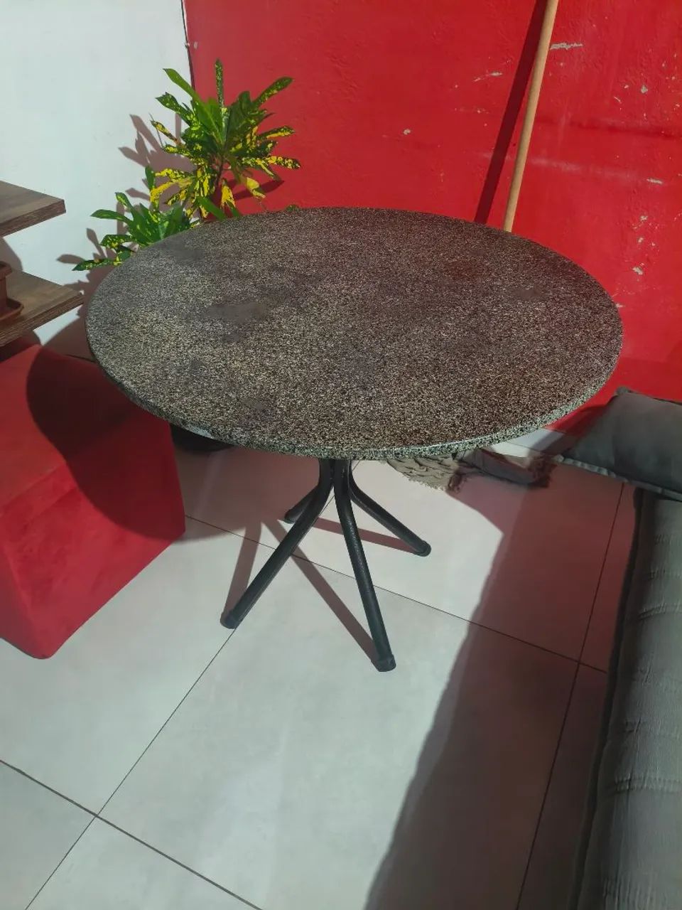 Mesa de jantar de Pedra redonda 