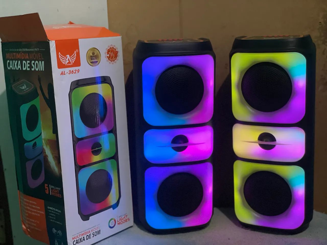 CAIXA DE SOM BLUETOOTH NOVA COM 39CM DE ALTURA  - Foto 3