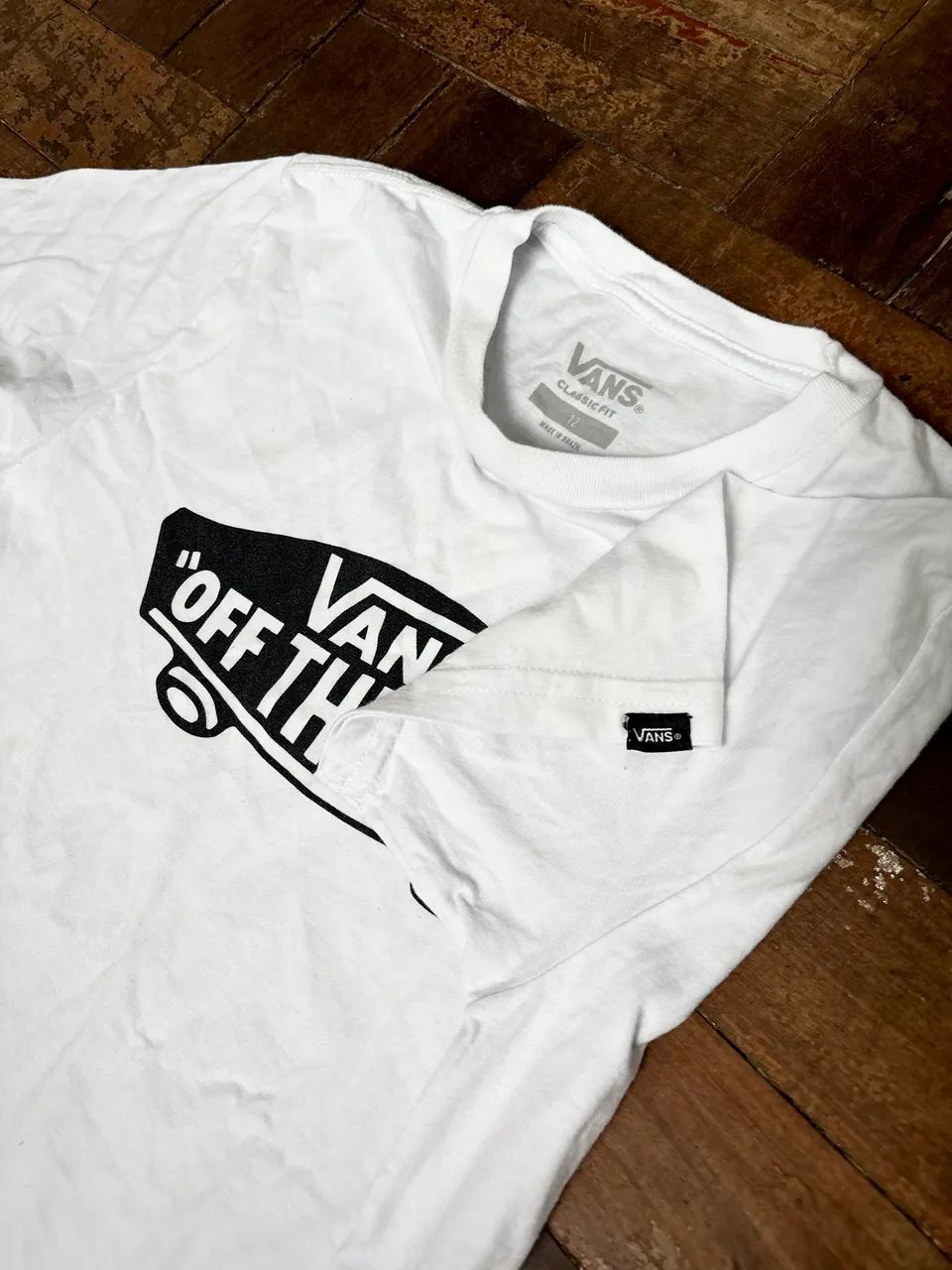 camiseta vans off the wall branca - Foto 3