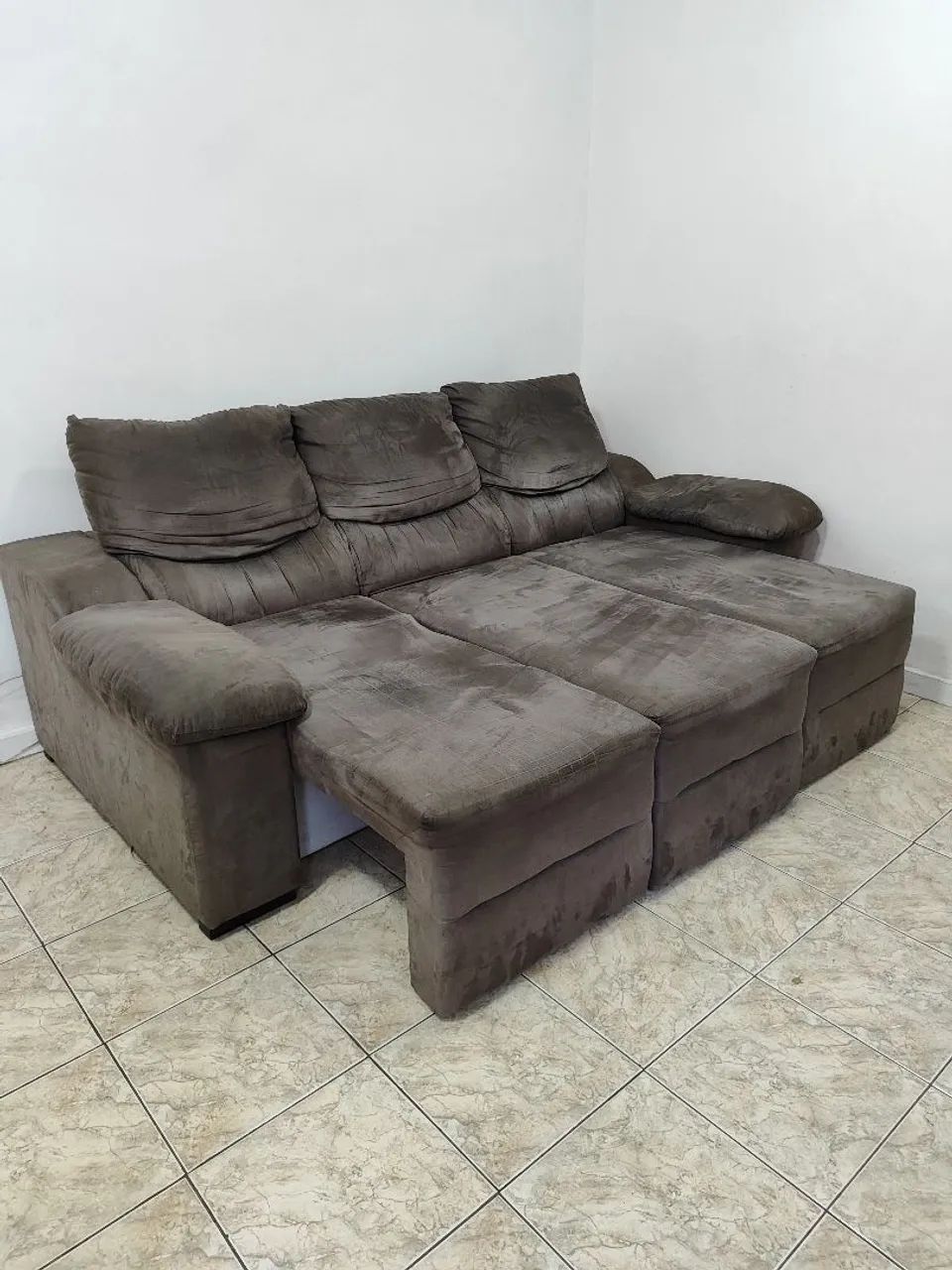 Sofá reclinável 3 lugares - Foto 3