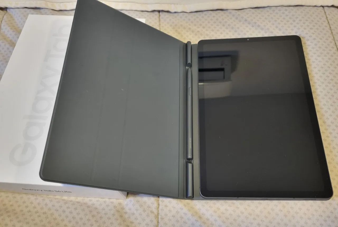 Galaxy Tab S6 Lite 128 GB com S pen e capa, sem riscos - Foto 3