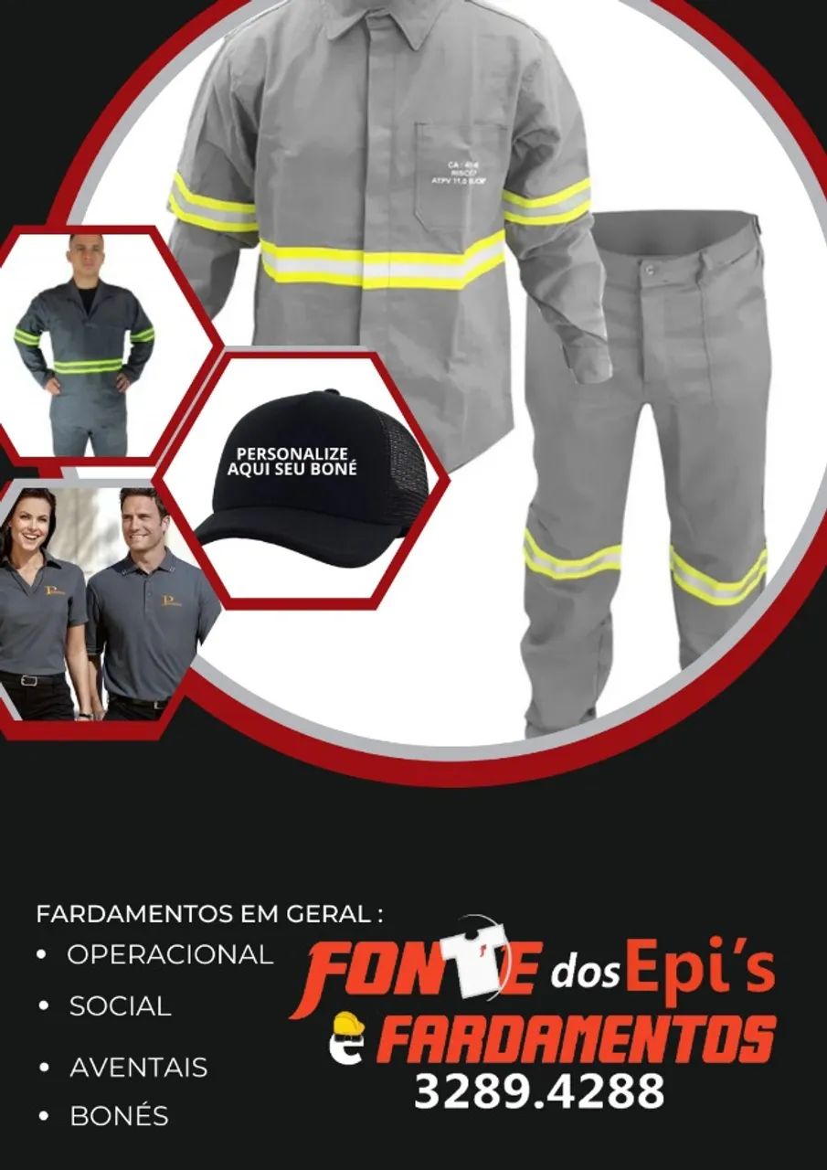 Confecção de uniformes personalizados - Fonte dos Epis