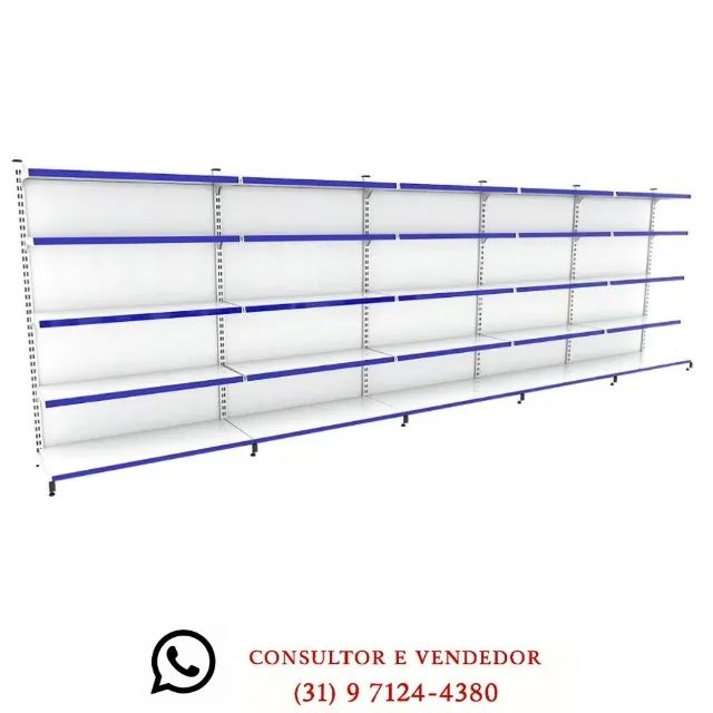 Gondola de Parede Branca 1,0x1,7 Polar