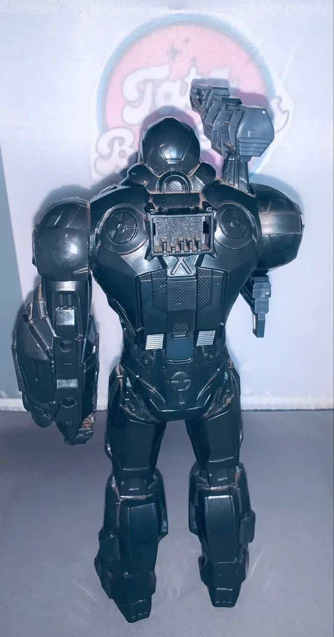 Boneco máquina de combate c/ 2 armas usado 30 cm ótimo estado - Foto 4