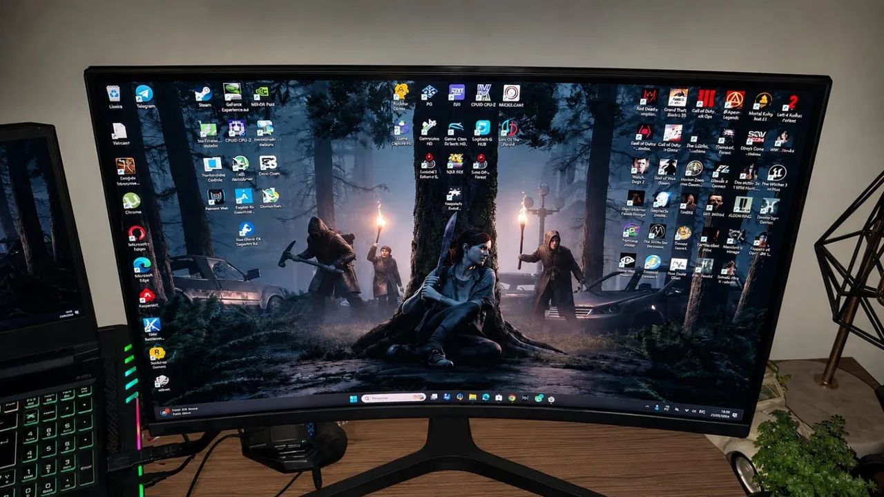 Samsung 27 Curvo Gamer 240Hz Freesync/Compatível G-Sync