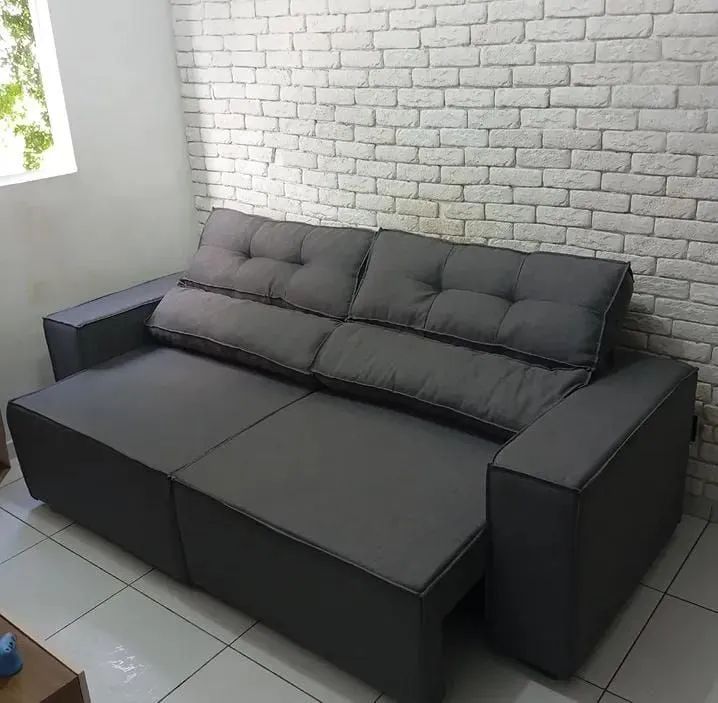Sofá retrátil em Linho NOVO