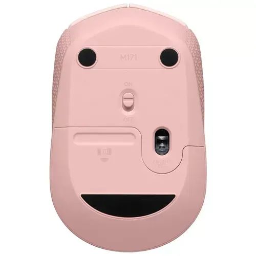 Mouse sem fio Logitech M170 - Conexão USB | Cor Rosa - Foto 3
